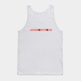 Androgynous Red / Black Tank Top